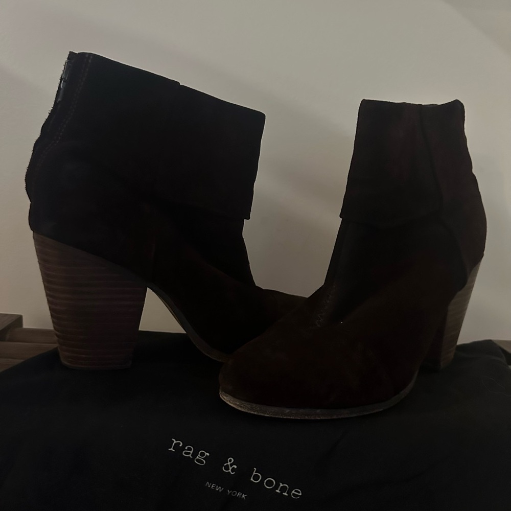 Rag & Bone Dark Brown Ankle Booties